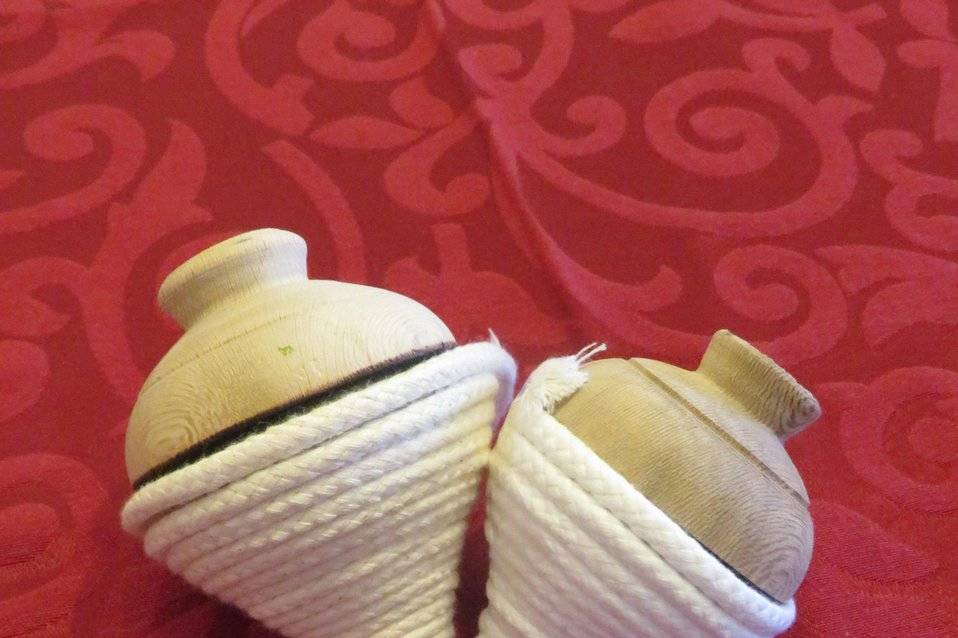 Pião de dois tamanhos