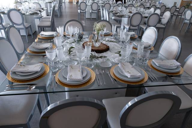 Mesa elegante e romântica