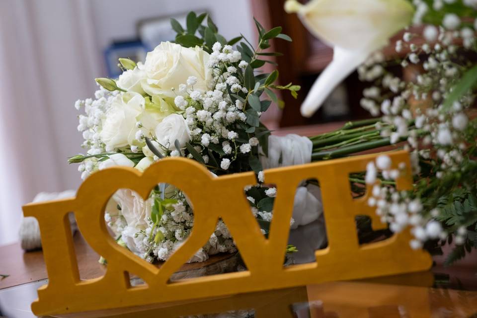 Bouquet romântico da noiva