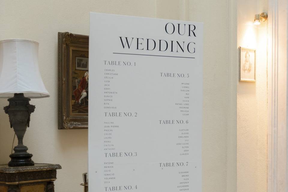 Seating Plan