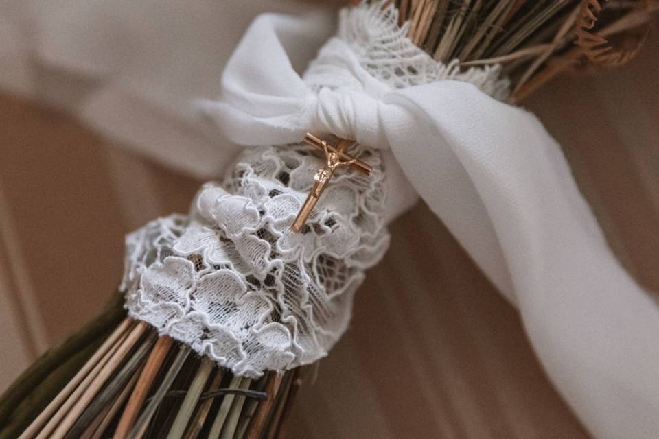 Detalhes do bouquet de noiva