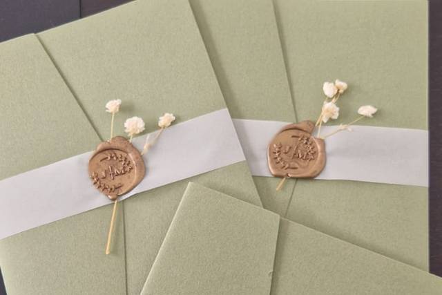 Envelope com selo personalizad