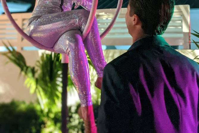 Champagne Aerialist