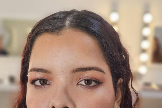 Maquilhagem de noiva romântica