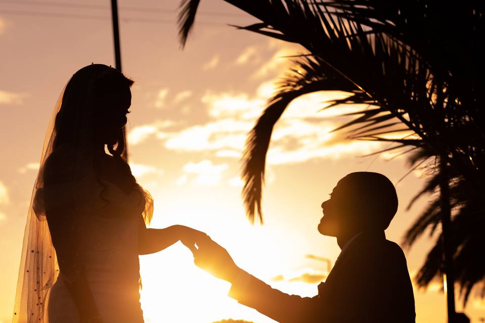 O por do sol