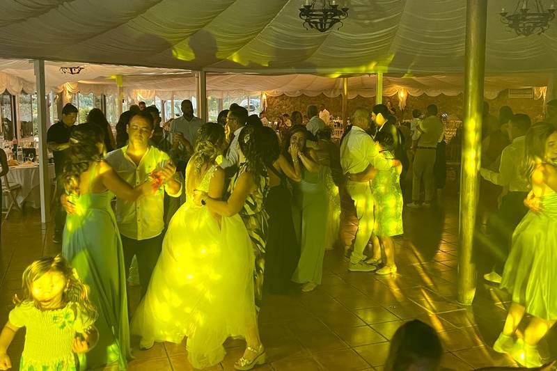 Festa e animação de casamento.