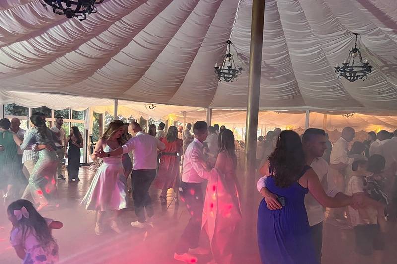 Festa e animação de casamento.