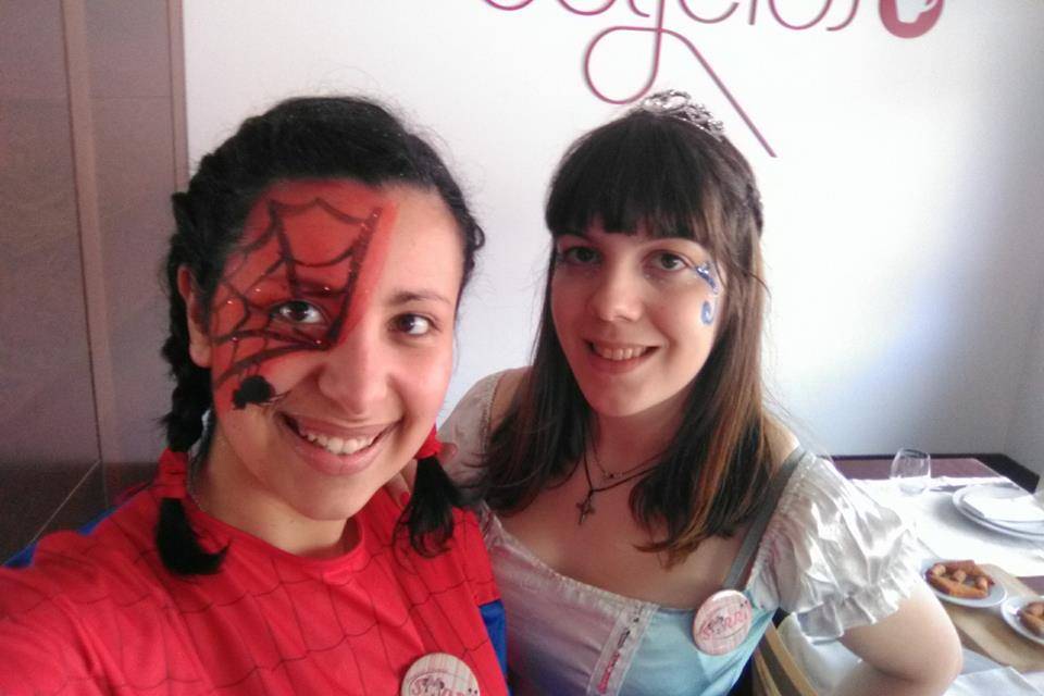 Princesa e homem aranha