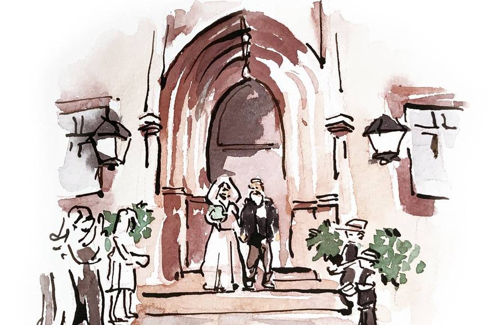 Casamento ilustrado: Igreja