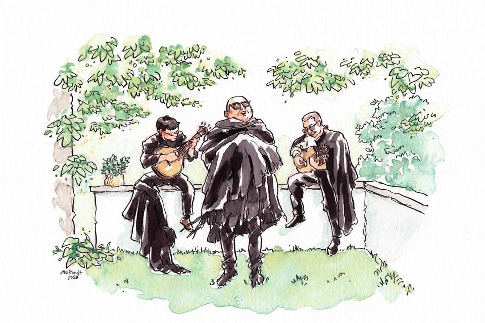 Ilustração de casamento