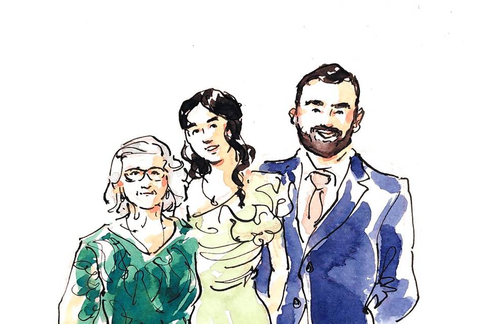 Retratos de convidados