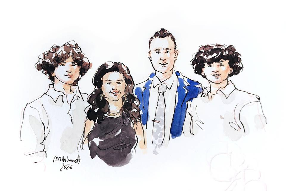 Retratos de convidados