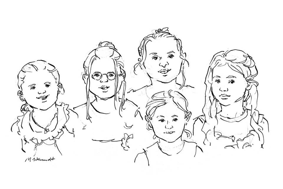 Retratos de convidados