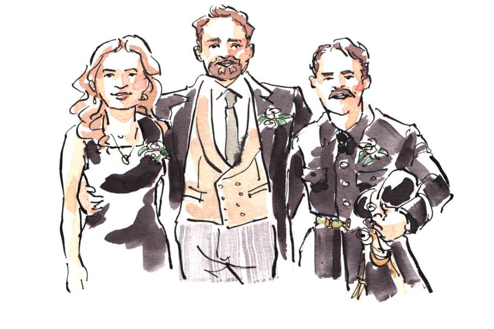 Retratos de convidados