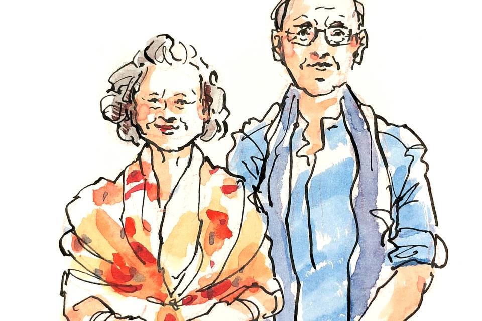 Retratos de convidados