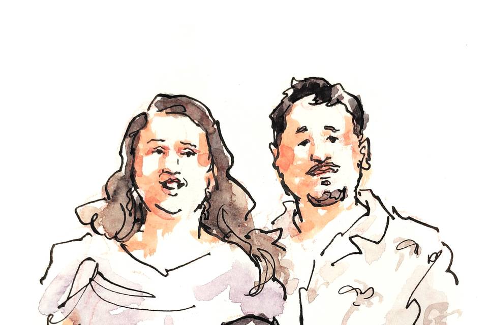 Retratos de convidados
