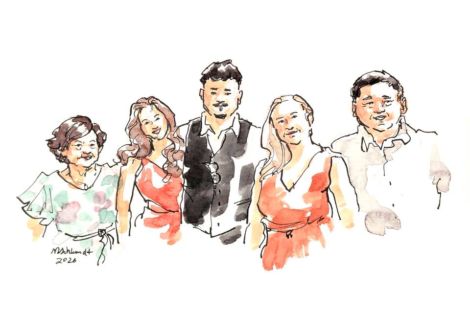 Retratos de convidados