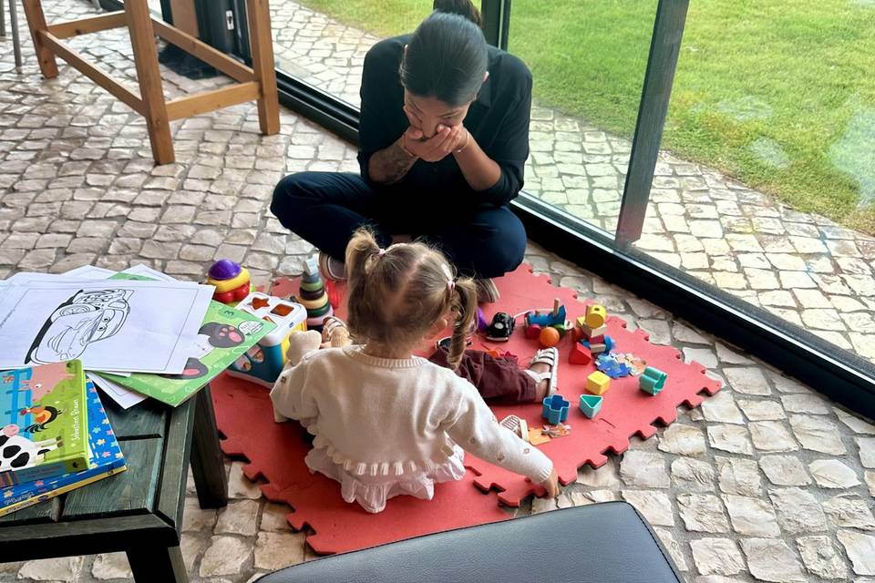 Entretenimento no Salão.
