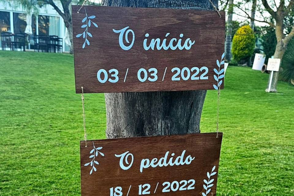 PLACA DATAS - madeira