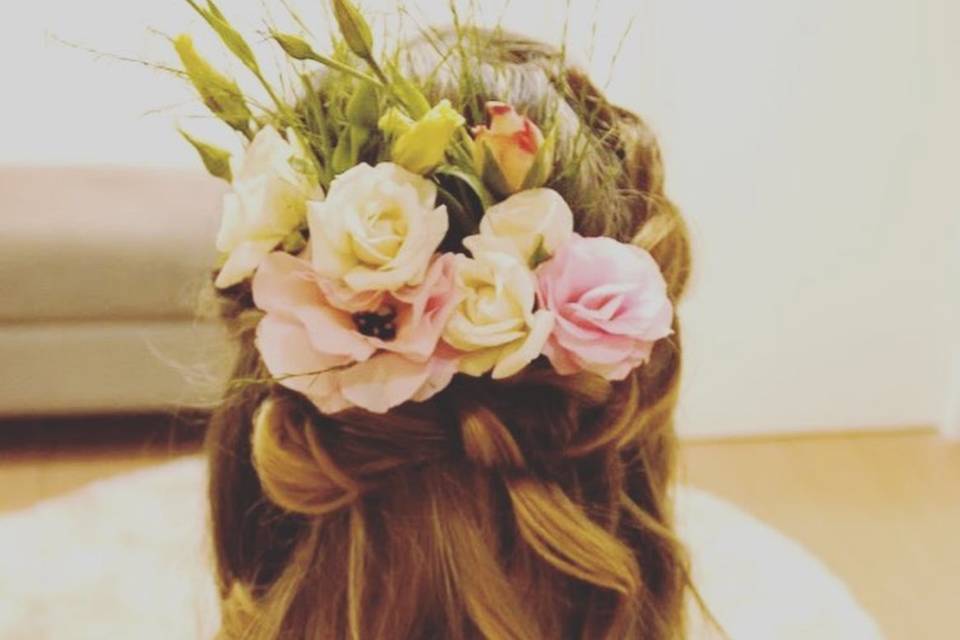 Ganchos para cabelo florais