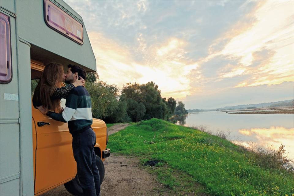 Sessão namorados autocaravana