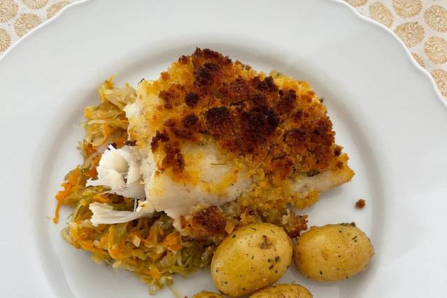Bacalhau com broa