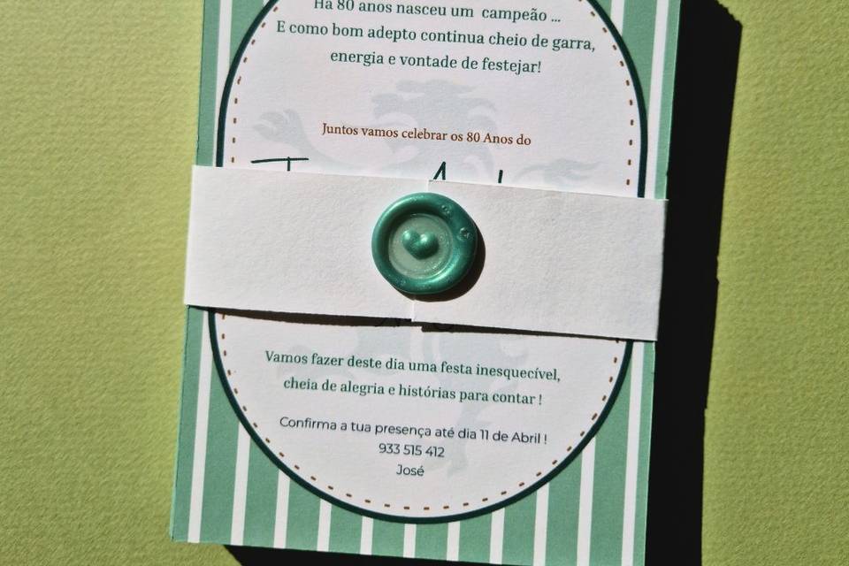 Lacre de cera em coração