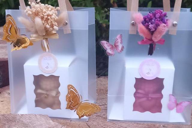 Caixinha com urso vela