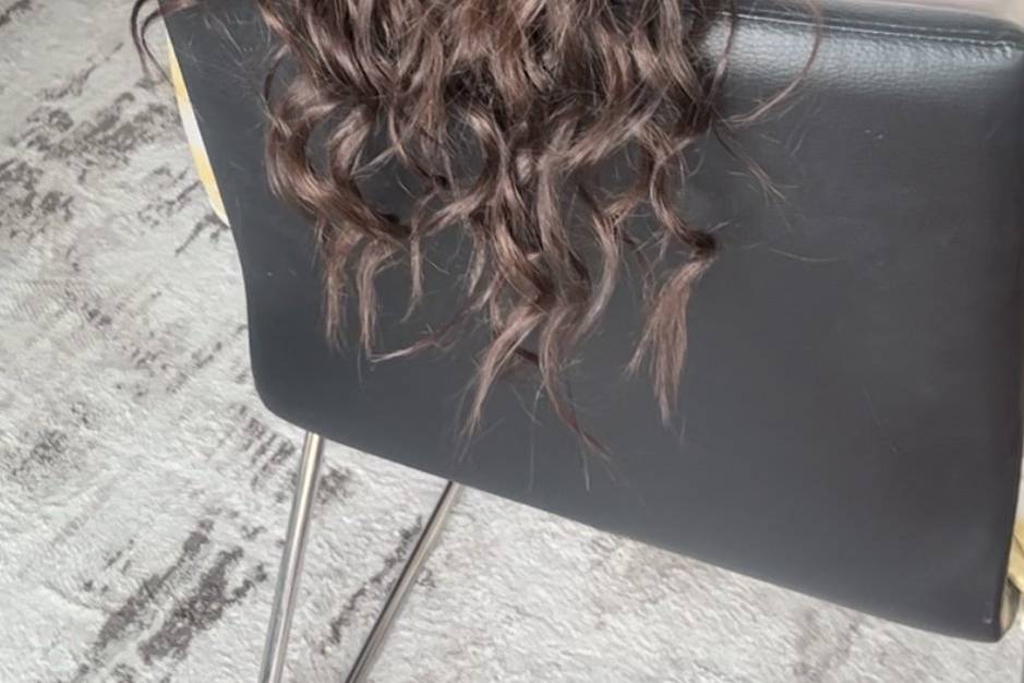 Penteado de noiva dois em um