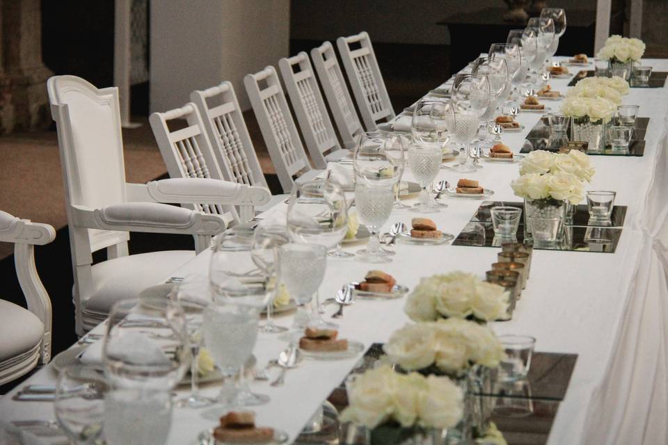 Wedding party table
