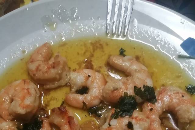 Camarao com alho