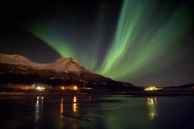 Auroras boreais, Islândia