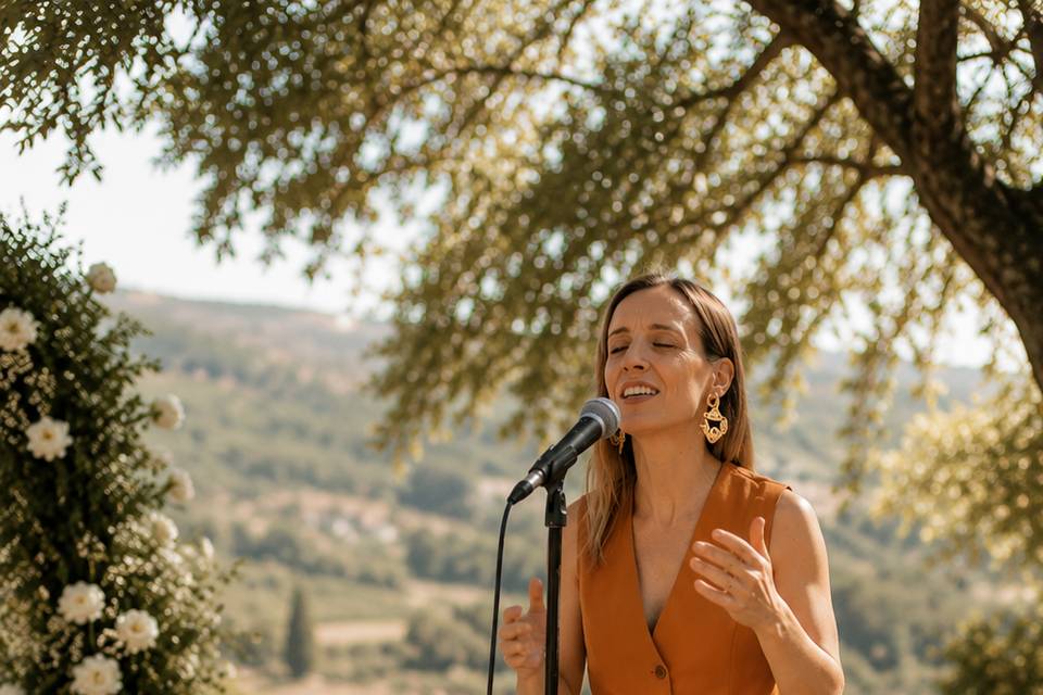 Cocktail com Fado ao vivo.