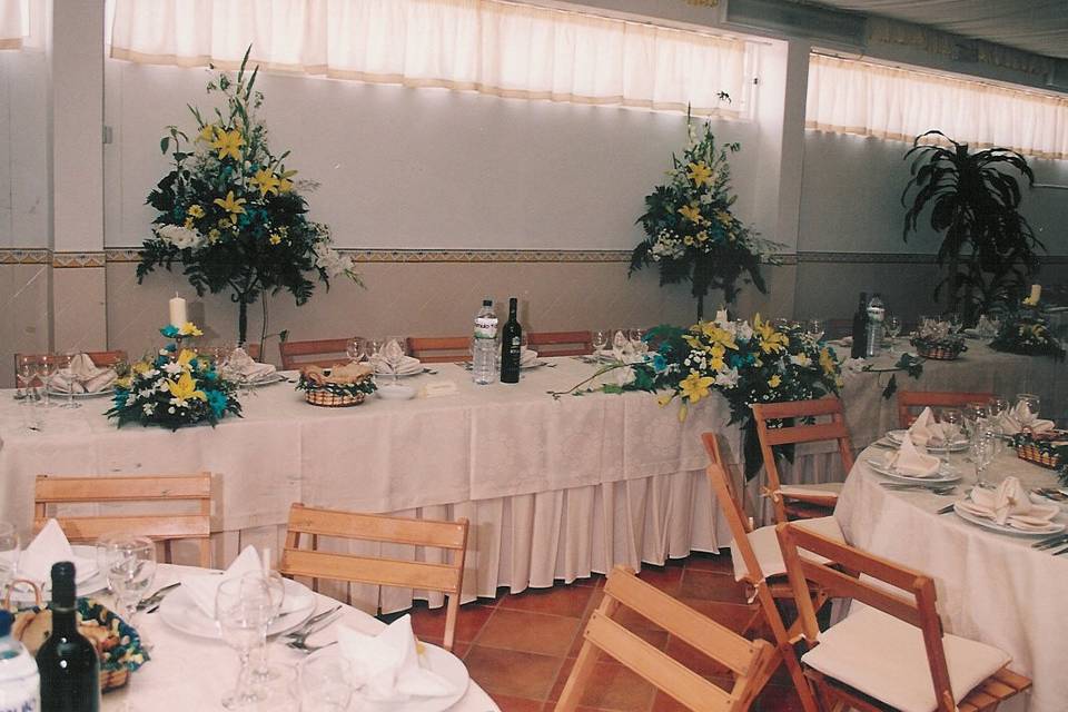 Decoração sala de banquetes