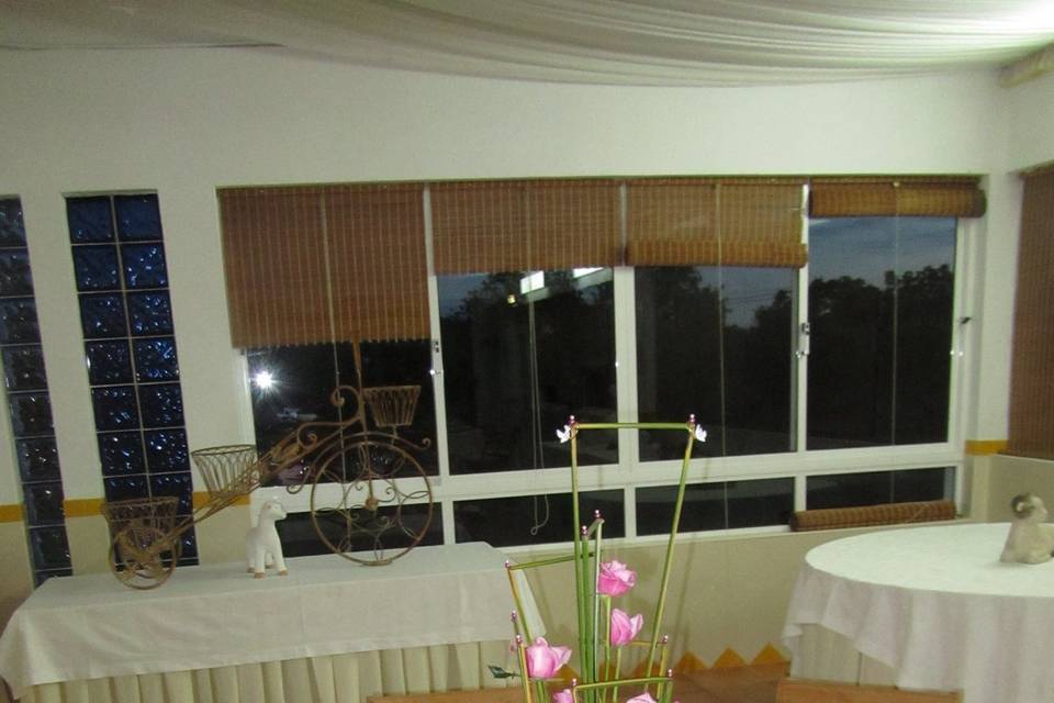 Decoração sala de banquetes