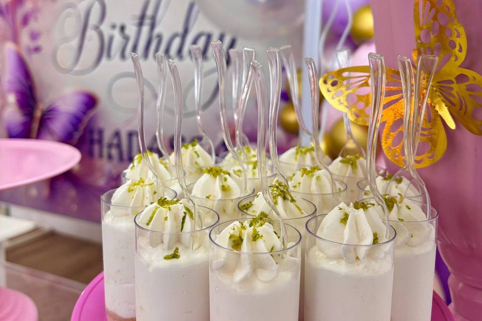 Tarte de lima no copinho