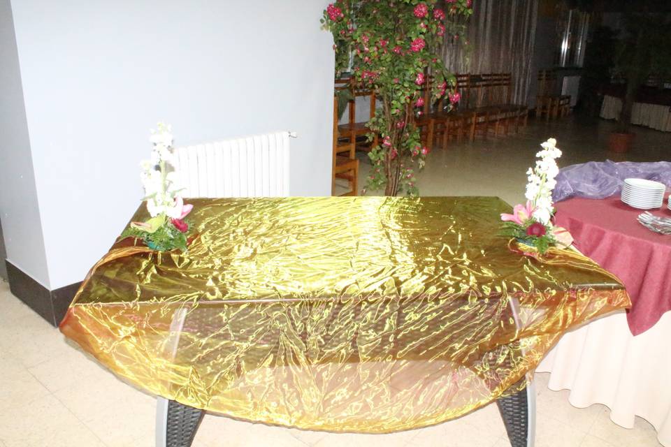 Mesa decorada