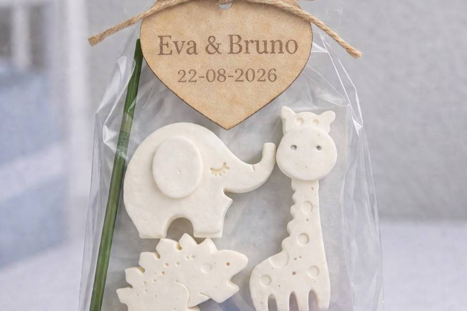 Lembrança infantil em gesso