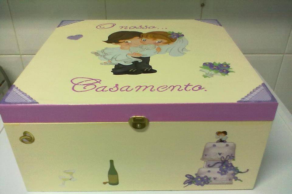 Caixa casamento personalizada