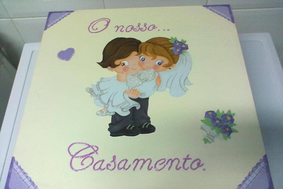 Caixa casamento personalizada