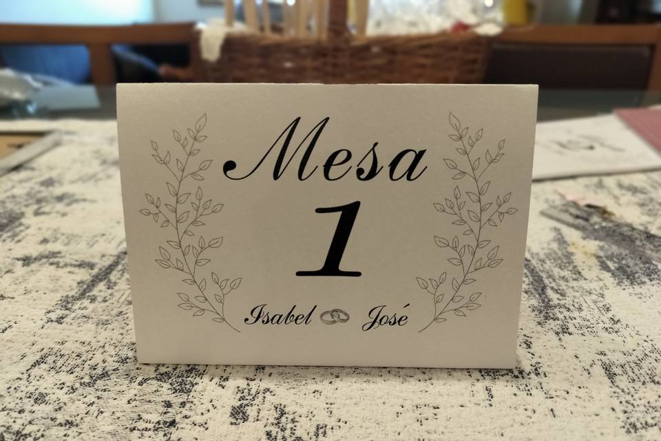 Marcador de mesa
