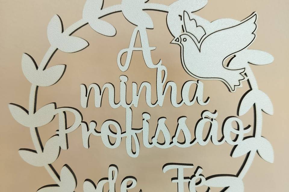 Topo de  bolo comunhão