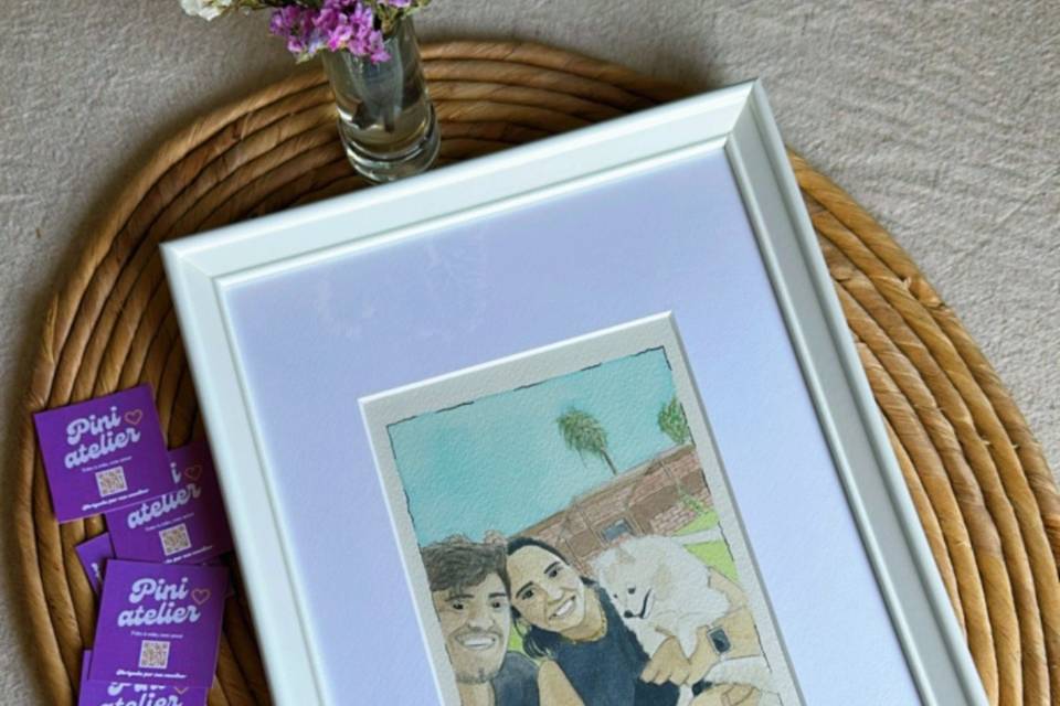 Aguarela Casal / Família