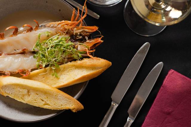 Camarão a Bulhão pato e glimão