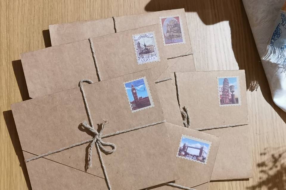 Envelopes kraft - convites