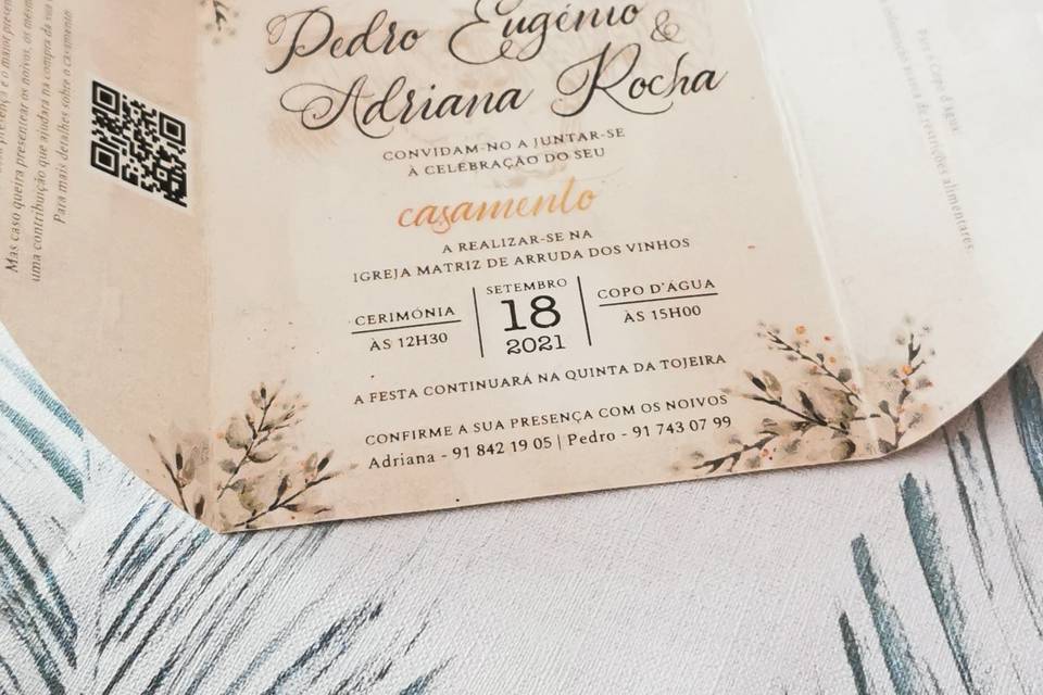 Convite Pedro & Adriana II