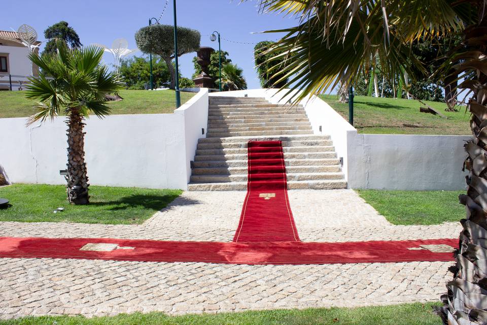 Escadaria para o salão