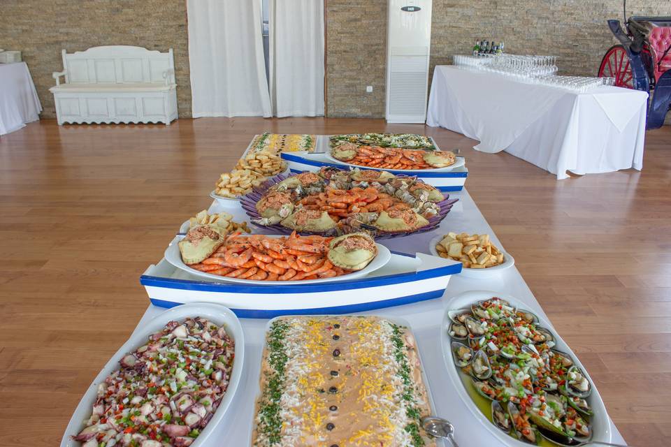 Buffet de aperitivos: Marisco