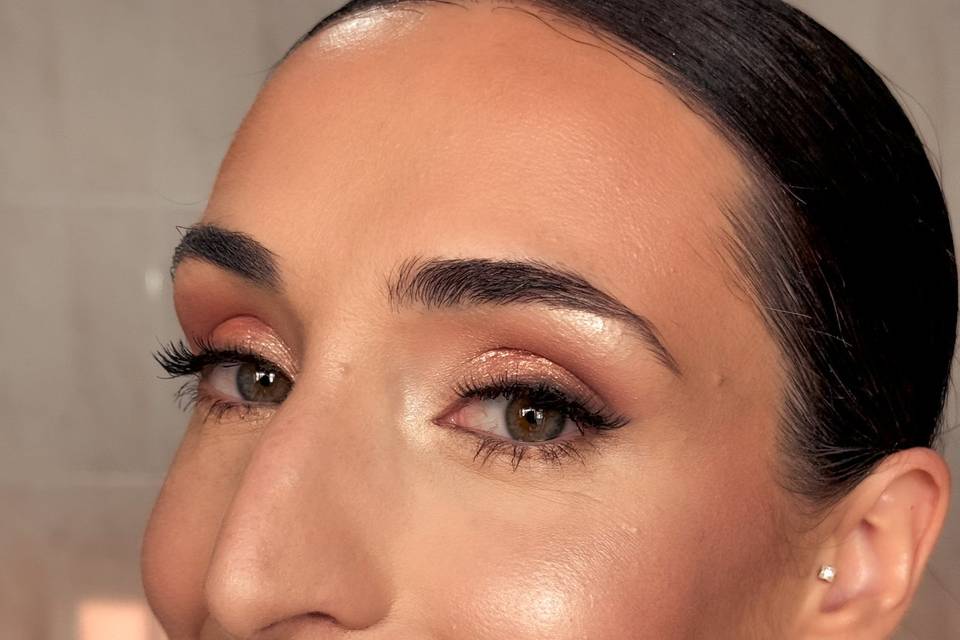 Full glam bride makeup