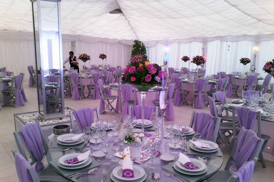 Sala em lilás